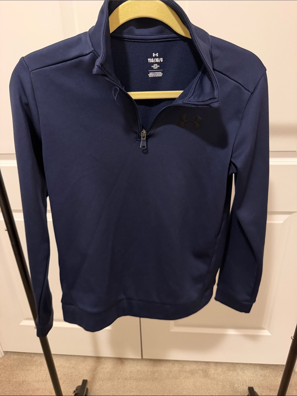 Under Armour Boys Navy Quarter-Zip Pullover